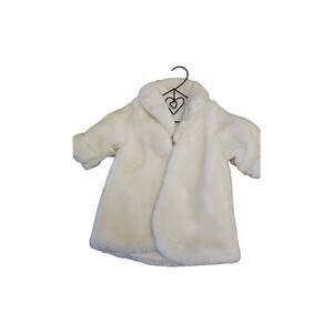 Vintage 1996 Fibre-Craft white fur coat- fits 18" American Girl Dolls